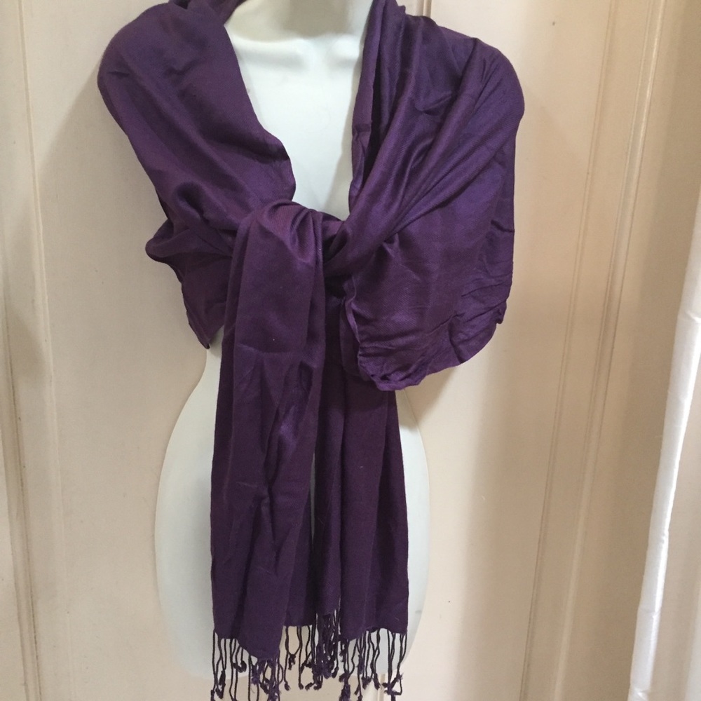 Elegant Deep Purple Scarf